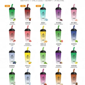 MEEL MAX CUP奶茶杯多口味選擇拋棄式|6000口電子煙|一次性可充電拋棄式