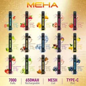 MEHA X BAR魅嗨小黑條 7000口一次性電子煙｜原廠正品｜16種口味
